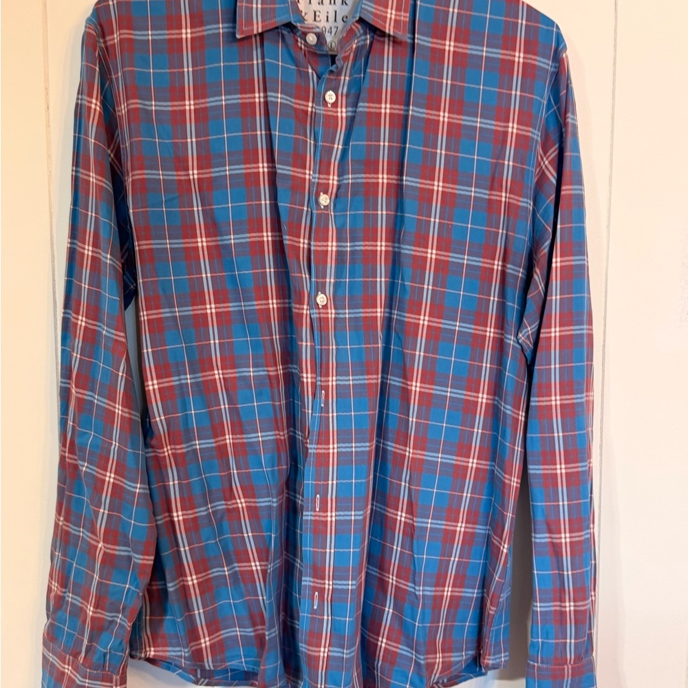 Frank & Eileen Red and Blue Plaid Shirt